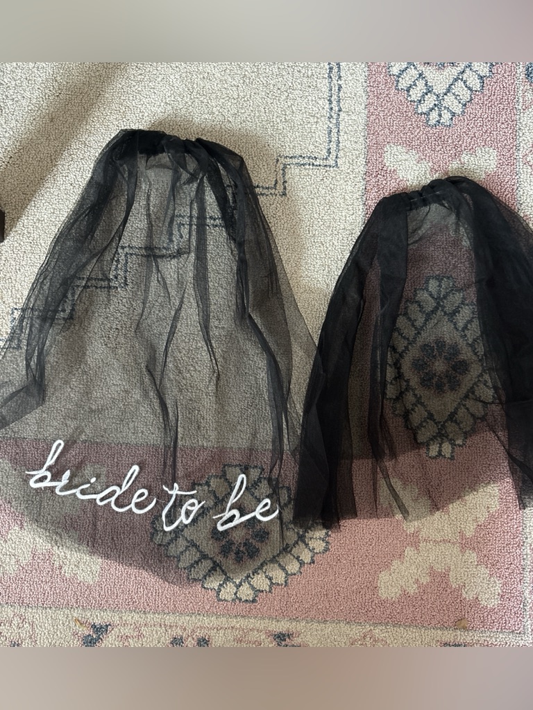2 Black Mini Veils W Combs 2 Black Mini Veils W Combs